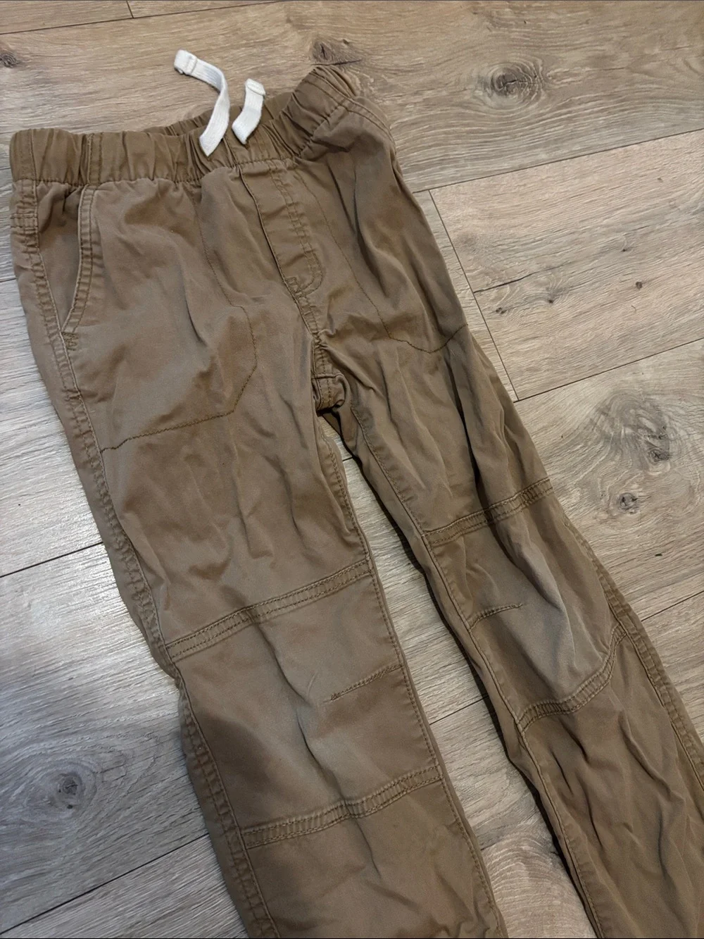 Cat & Jack Kids Tan Pull-On Khaki Cargo Pants